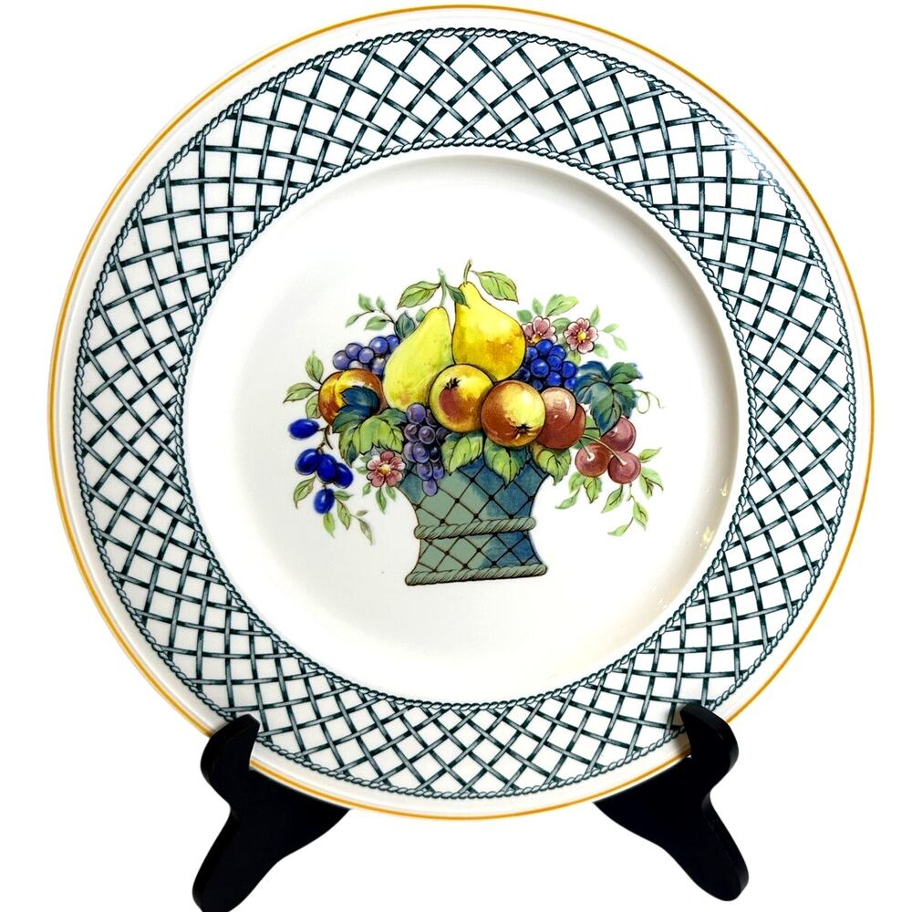 Villeroy & Boch 'Basket' Germany Vitro Porzellan 12.75" Round Chop Plate Platter